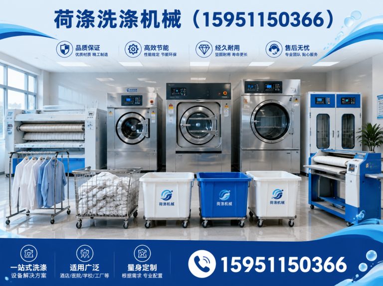 兴化市布草洗涤设备展示图